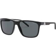 Zwarte Acetaat Herenzonnebril Arnette , Black , Heren