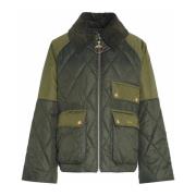 Gewatteerde jas met patchwork ontwerp Barbour , Green , Dames