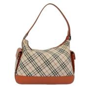 Pre-owned Canvas shoulder-bags Burberry Vintage , Orange , Dames