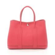 Pre-owned Leather totes Hermès Vintage , Pink , Dames