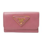 Pre-owned Leather key-holders Prada Vintage , Pink , Dames