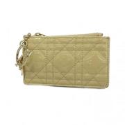 Pre-owned Fabric wallets Dior Vintage , Beige , Dames