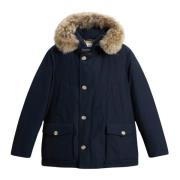 Afneembare Bont Arctic Anorak Woolrich , Blue , Heren