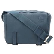 Pre-owned Leather shoulder-bags Loewe Pre-owned , Blue , Dames