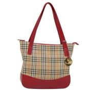 Pre-owned Canvas handbags Burberry Vintage , Beige , Dames