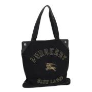 Pre-owned Corduroy handbags Burberry Vintage , Black , Dames