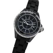 Pre-owned Glass watches Chanel Vintage , Black , Dames