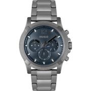 Roestvrijstalen zwart herenhorloge Hugo Boss , Black , Heren