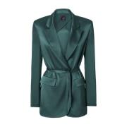 Stijlvolle Jas voor Vrouwen Pinko , Green , Dames