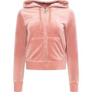 Klassieke Velours Zip Hoodie - Verwelkte Roos Juicy Couture , Pink , D...