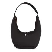 Gewatteerde Hobo Tas Gretel K-Way , Black , Dames