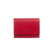 Kleine leren envelopportemonnee Orciani , Red , Dames