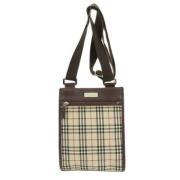 Pre-owned Canvas shoulder-bags Burberry Vintage , Beige , Dames