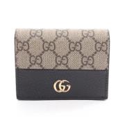 Pre-owned Canvas wallets Gucci Vintage , Beige , Dames