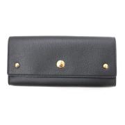 Pre-owned Leather wallets Burberry Vintage , Black , Dames