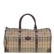 Pre-owned Canvas handbags Burberry Vintage , Beige , Dames