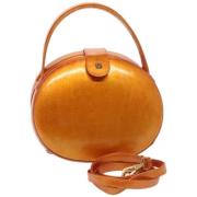 Pre-owned Leather handbags Loewe Pre-owned , Orange , Dames