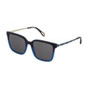 Blauwe acetaat- en metalen zonnebril Zadig & Voltaire , Blue , Dames