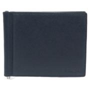 Pre-owned Leather wallets Prada Vintage , Black , Heren