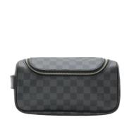 Pre-owned Canvas clutches Louis Vuitton Vintage , Black , Dames