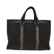 Pre-owned Canvas totes Burberry Vintage , Black , Dames