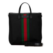 Pre-owned Canvas totes Gucci Vintage , Black , Dames