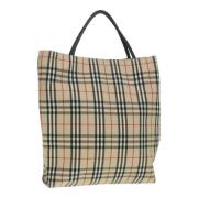 Pre-owned Canvas handbags Burberry Vintage , Beige , Dames