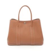 Pre-owned Leather totes Hermès Vintage , Brown , Dames