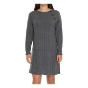 Sweaterjurk met Raglanmouwen en Knopen Pennyblack , Gray , Dames