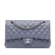 Pre-owned Leather chanel-bags Chanel Vintage , Purple , Dames