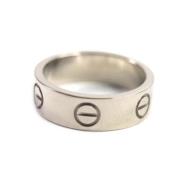 Pre-owned Metal rings Cartier Vintage , Gray , Dames