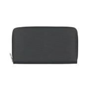 Pre-owned Leather wallets Louis Vuitton Vintage , Black , Heren