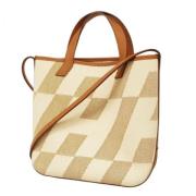 Pre-owned Fabric handbags Hermès Vintage , Beige , Dames