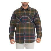 Casual Tartan Shirt met Grote Zakken Barbour , Multicolor , Heren