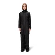 Zwarte Unisex Jas Waterdicht Stijlvol Rains , Black , Dames