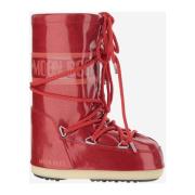 Iconische Hoge Nylon Winterlaarzen Moon Boot , Red , Unisex