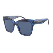 Blauwe Acetaat Dames Zonnebril Giorgio Armani , Blue , Dames