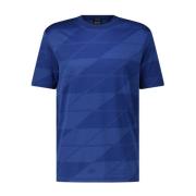 Casual T-shirt met modern patroon Hugo Boss , Blue , Heren