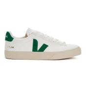 Zwarte en witte leren sneakers Veja , White , Heren