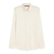 Zijden Klassieke Blouse Max Mara , White , Dames