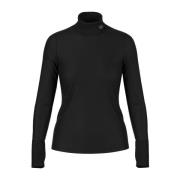 Lange mouw stretch katoenen shirt Marc Cain , Black , Dames