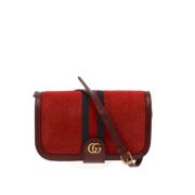 Pre-owned Leather crossbody-bags Gucci Vintage , Red , Dames