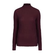 Gestructureerde Wineberry Mauve Top Dante 6 , Red , Dames