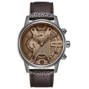 Roestvrijstalen kwarts herenhorloge Police , Gray , Heren