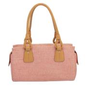 Pre-owned Canvas shoulder-bags Burberry Vintage , Pink , Dames