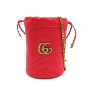 Pre-owned Leather gucci-bags Gucci Vintage , Red , Dames