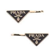 Pre-owned Metal hair-accessories Prada Vintage , Black , Dames