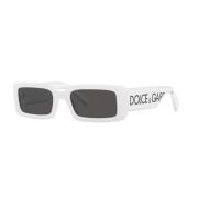 White/Dark Grey Sunglasses DG 6189 Dolce & Gabbana , White , Dames