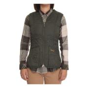 Gewatteerde Fleece Liner Vest met Zakken Barbour , Green , Dames