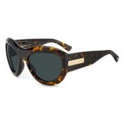 Bruine Plastic Zonnebril voor Mannen Dsquared2 , Brown , Heren